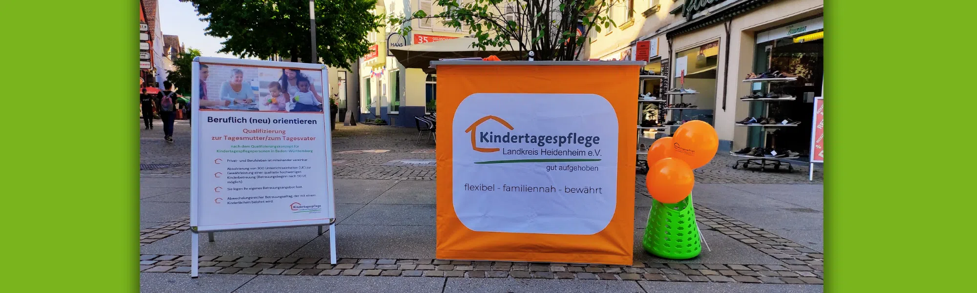 Kindertagespflege Heidenheim - Aktuelles - Infostand September 2023